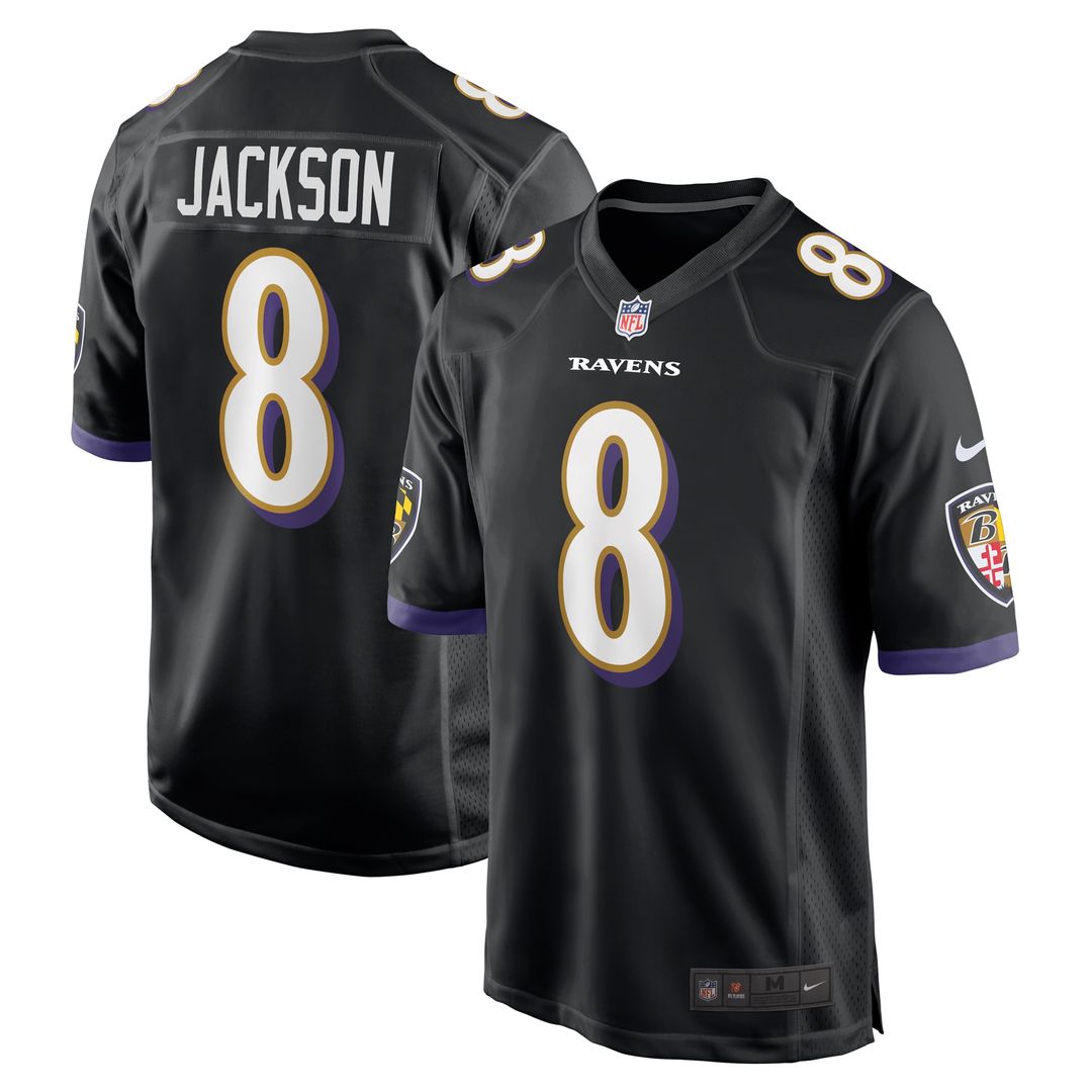 Lamar Jackson Baltimore Ravens Nike Alternate Game Official Jersey - Purple