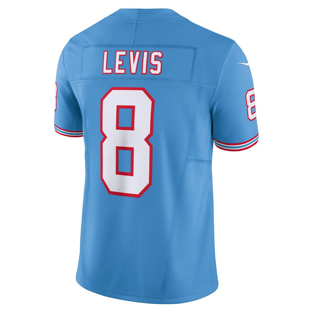 Will Levis Tennessee Titans Nike Alternate Oilers Throwback Vapor F.U.S.E. Limited Official Jersey - Light Blue