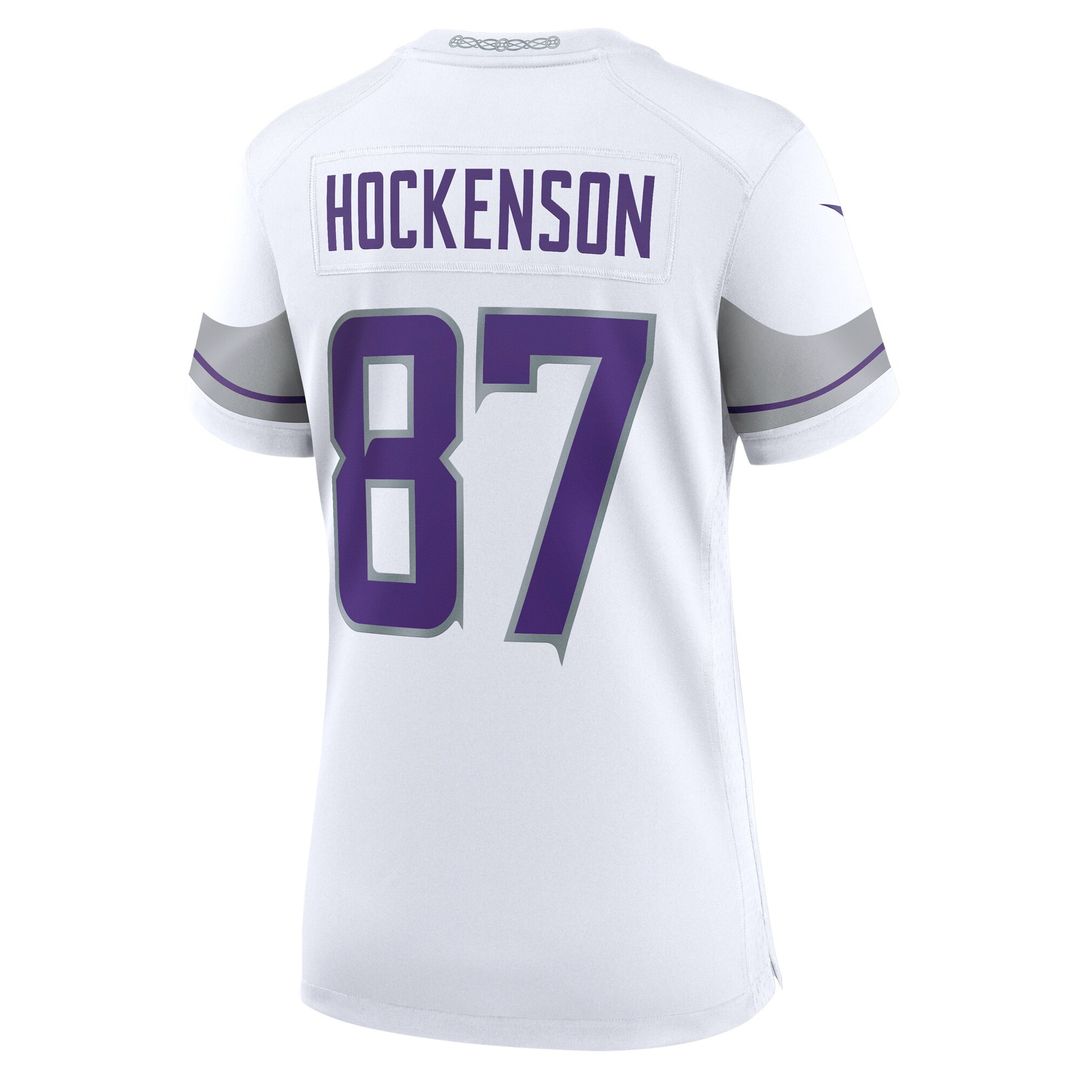 T.J. Hockenson Minnesota Vikings Nike Women's Alternate Game Player Official Jersey - White
