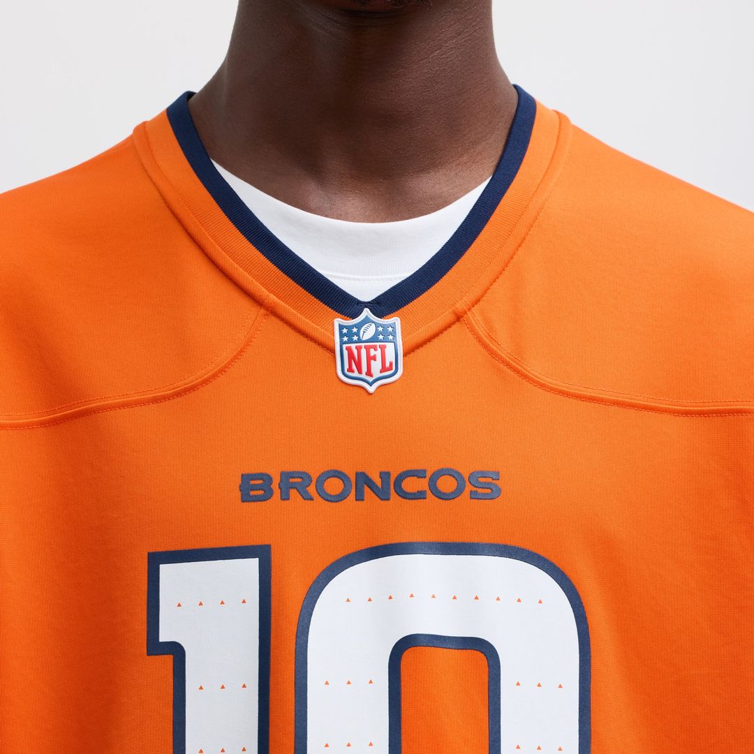 Bo Nix Denver Broncos Nike  Player Game Official Jersey - Orange