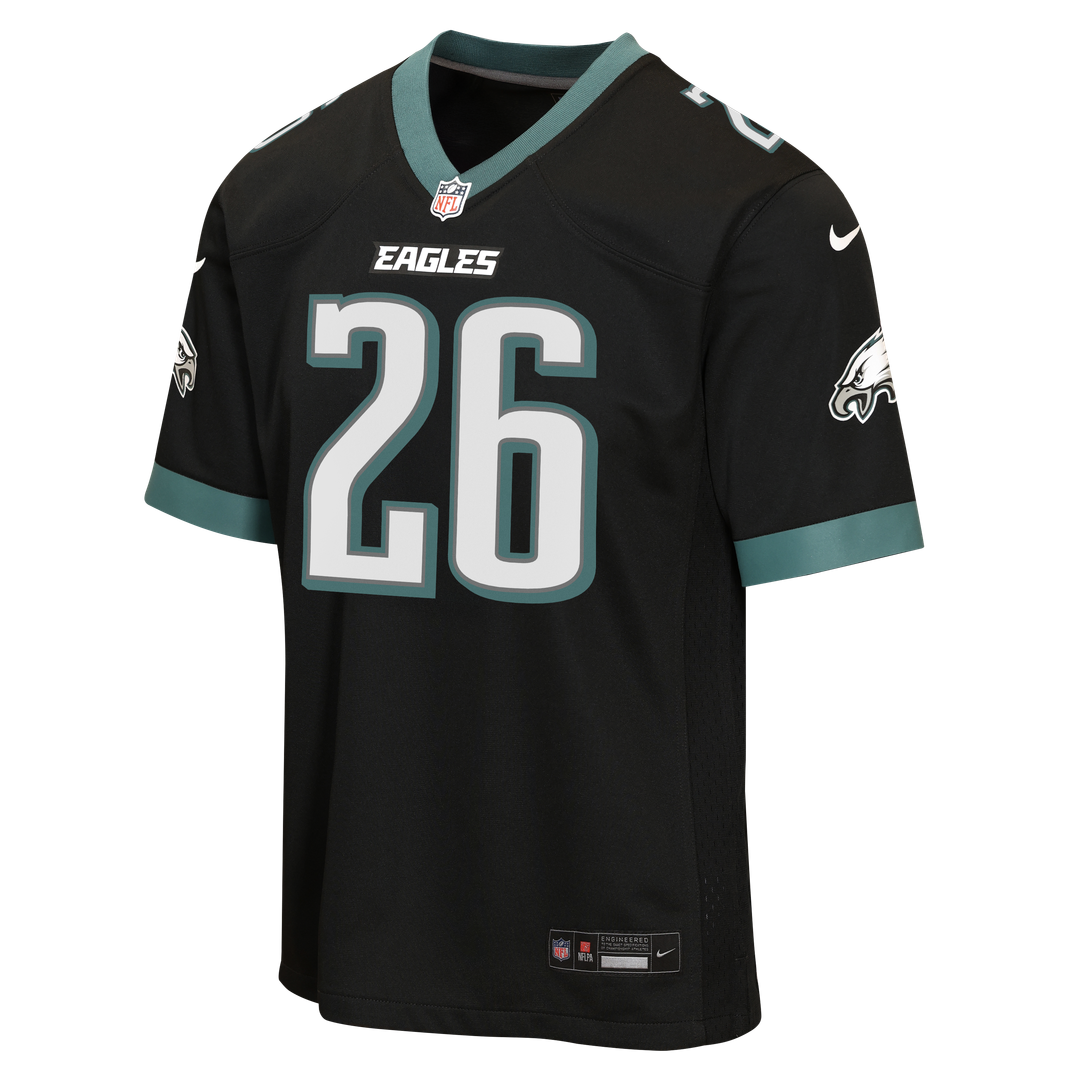 Saquon Barkley Philadelphia Eagles Nike Youth Alternate Game Jersey - Black