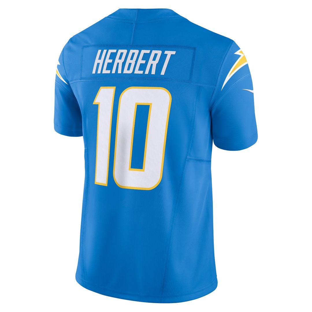 Justin Herbert Los Angeles Chargers Nike Vapor F.U.S.E. Limited Official Jersey - Powder Blue