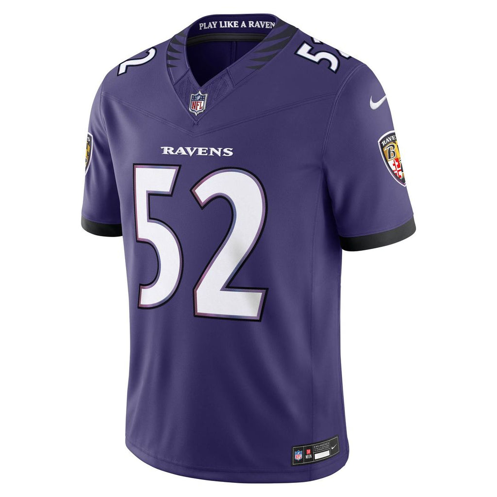 Ray Lewis Baltimore Ravens Nike Vapor F.U.S.E. Stitched Retired Limited Official Jersey - Purple