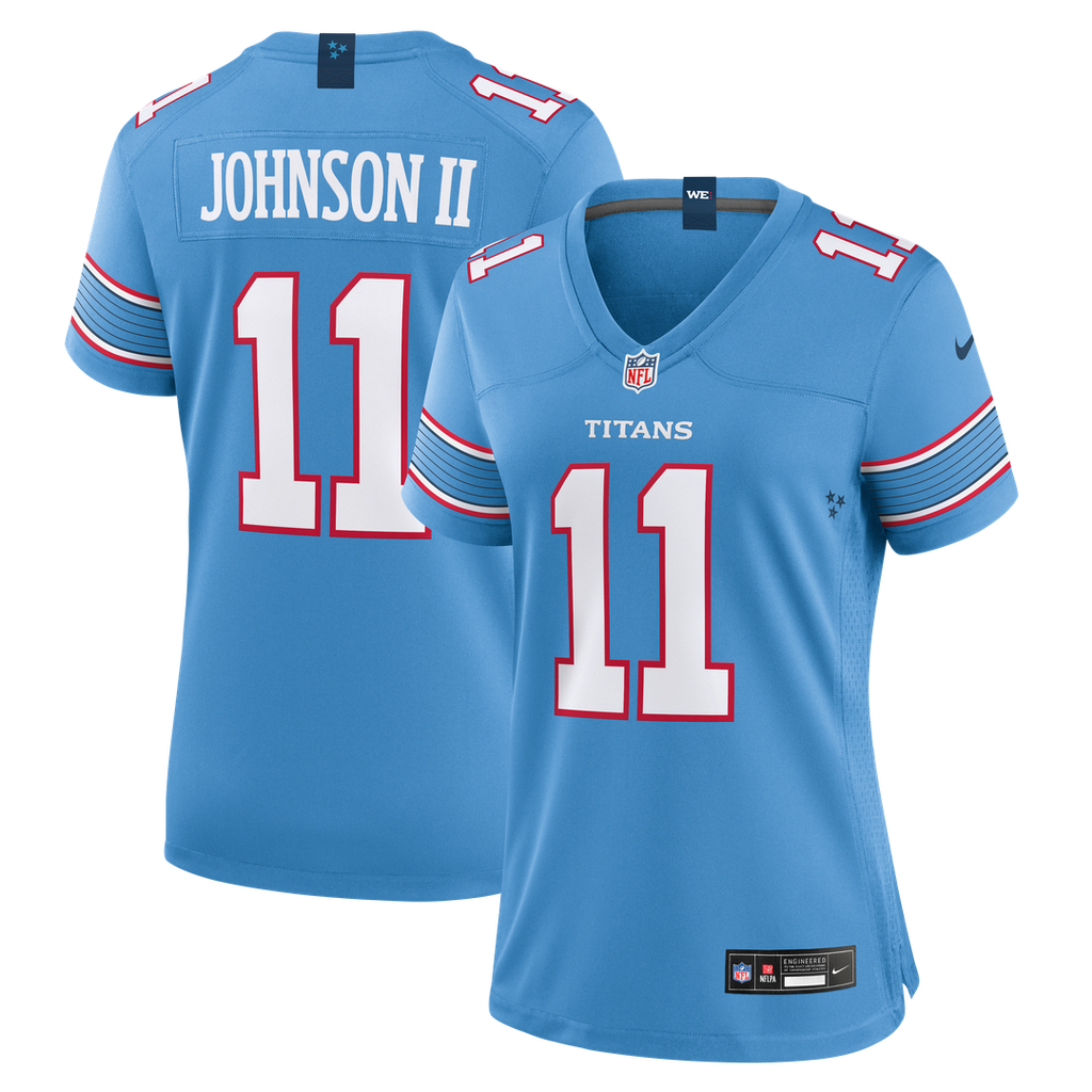 Jermaine Johnson II Tennessee Titans Nike Women's Team Game Official Jersey -  Light Blue