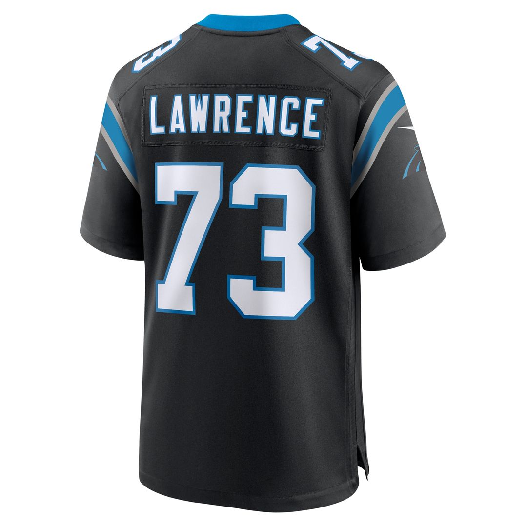 Rashard Lawrence Carolina Panthers Nike  Game Official Jersey -  Black