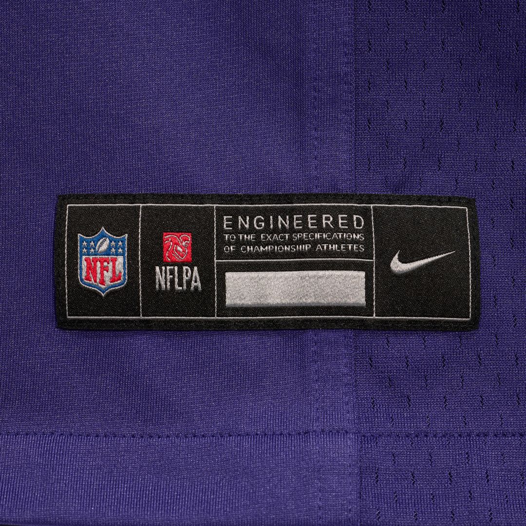 Carson Vinson Baltimore Ravens Nike Team Game Official Jersey -  Purple
