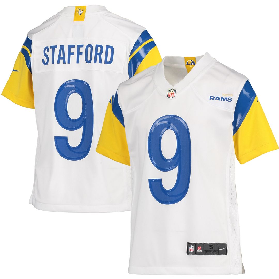 Matthew Stafford Los Angeles Rams Nike Youth Game Official Jersey - Cream