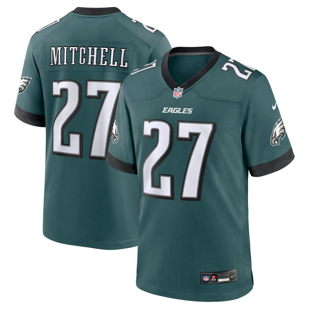 Quinyon Mitchell Philadelphia Eagles Nike Player Game Jersey - Midnight Green