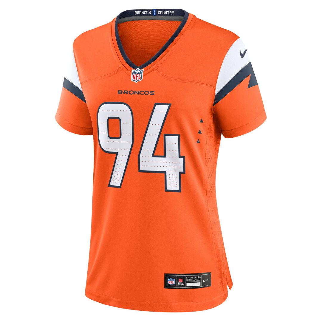 Jordan Jackson Denver Broncos Nike Women's Team Game Jersey - Orange
