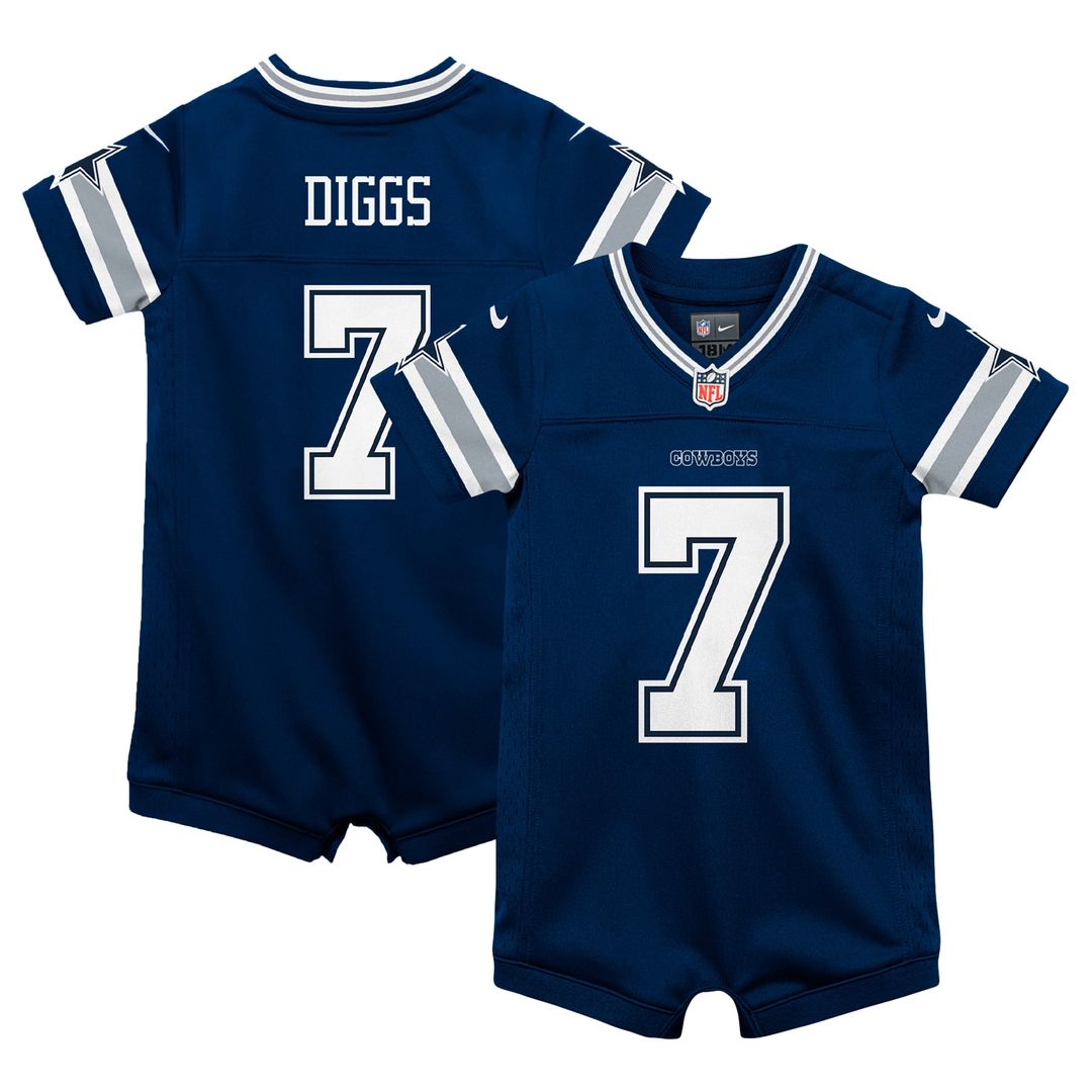 Trevon Diggs Dallas Cowboys Nike Infant Game Romper Official Jersey - Navy