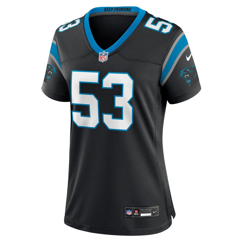 Claudin Cherelus Carolina Panthers Nike Women's Team Game Official Jersey -  Black