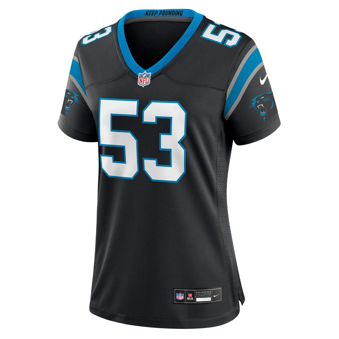 Claudin Cherelus Carolina Panthers Nike Women's Team Game Official Jersey -  Black