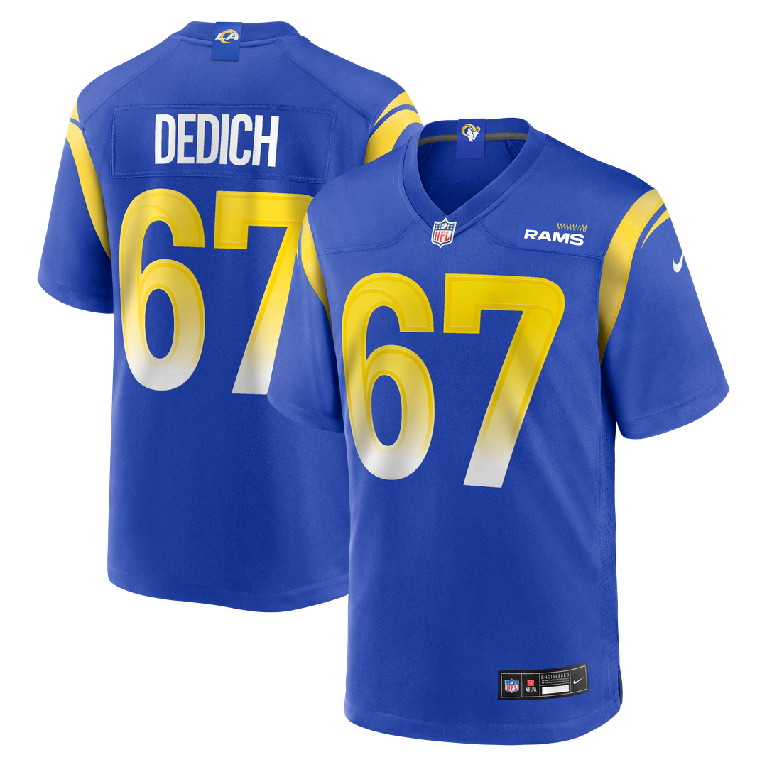 Justin Dedich Los Angeles Rams Nike Game Jersey - Royal