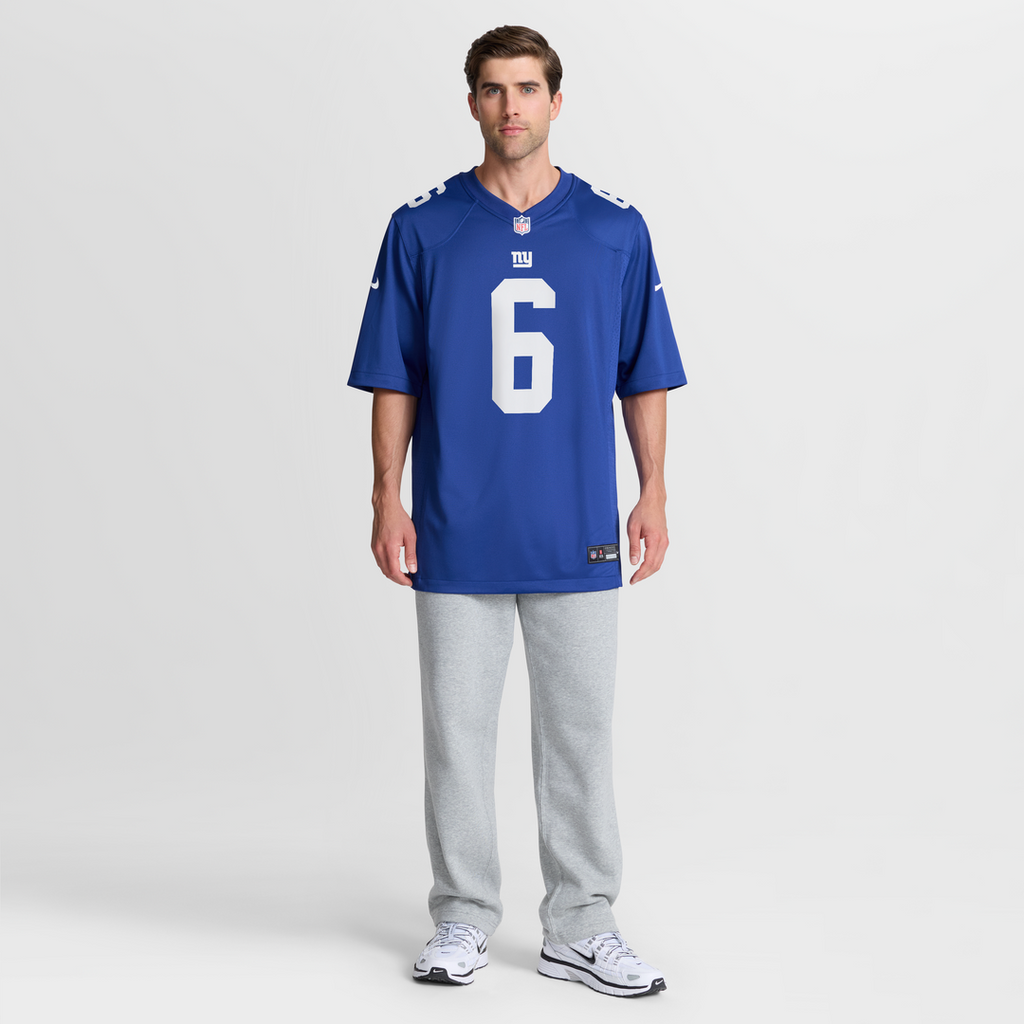 Jaxson Dart New York Giants Nike Team Game Official Jersey - Royal