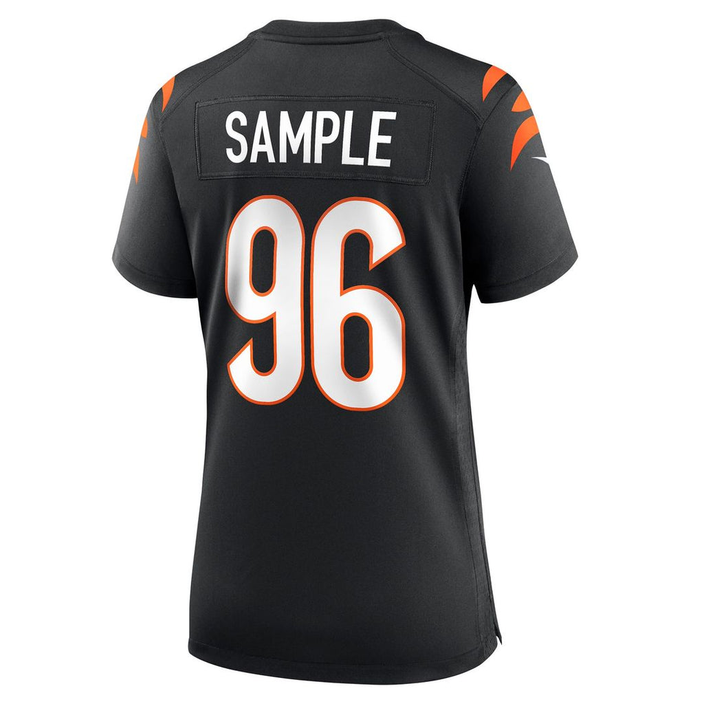 Cam Sample Cincinnati Bengals Nike Women's Game Official Jersey - Black