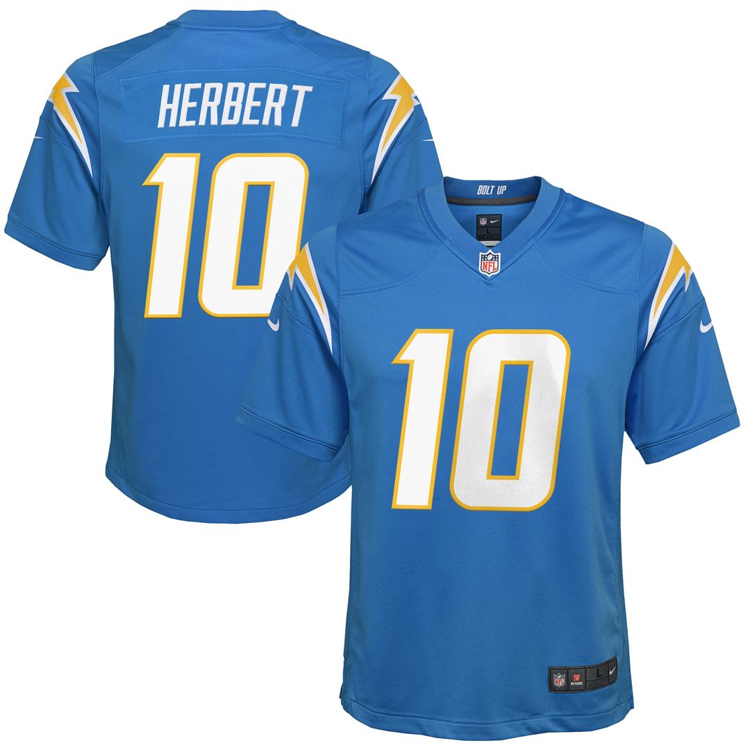 Justin Herbert Los Angeles Chargers Nike Youth Game Official Jersey - Navy