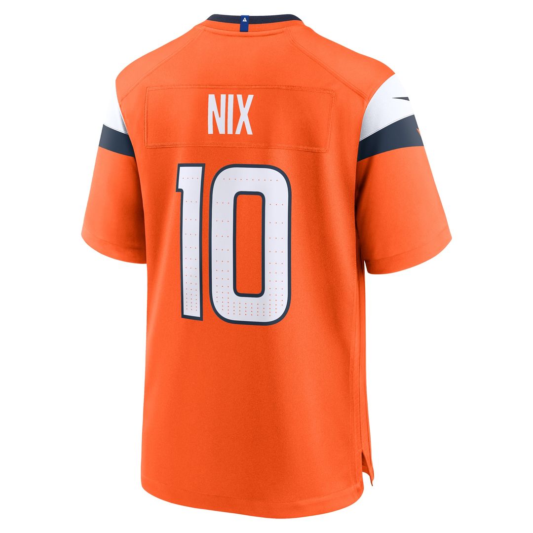 Bo Nix Denver Broncos Nike Alternate Game Jersey - Navy