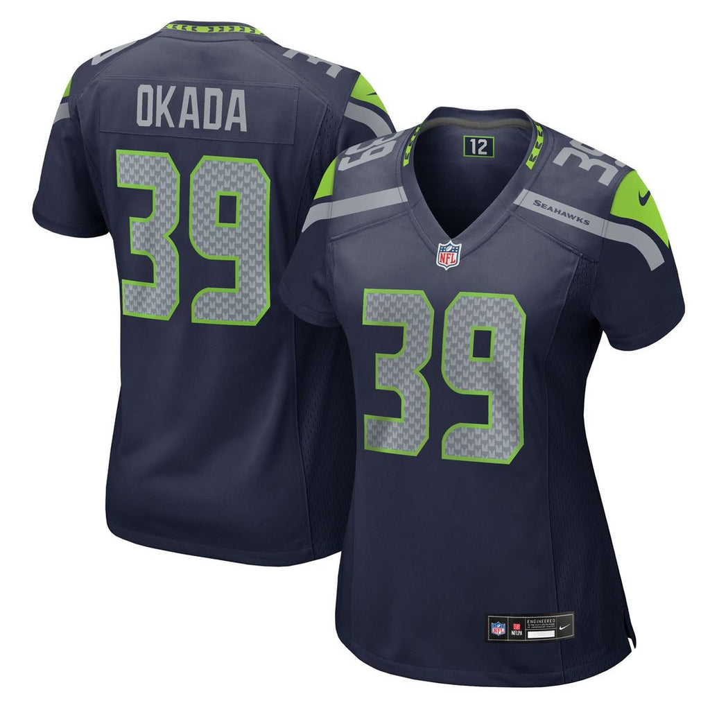 Ty Okada Seattle Seahawks Nike Women's Team Game Official Jersey -  College Navy