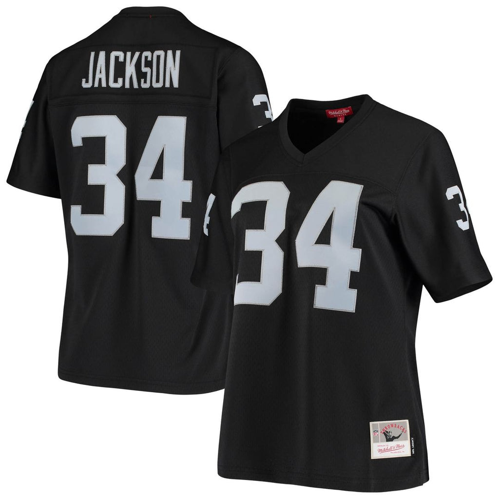 Bo Jackson Las Vegas Raiders Mitchell & Ness Women's 1988 Legacy Replica Official Jersey - Black