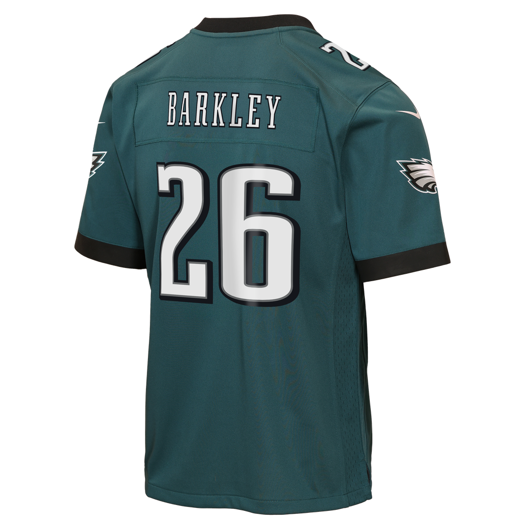 Saquon Barkley Philadelphia Eagles Nike Youth Team Game Official Jersey - Midnight Green