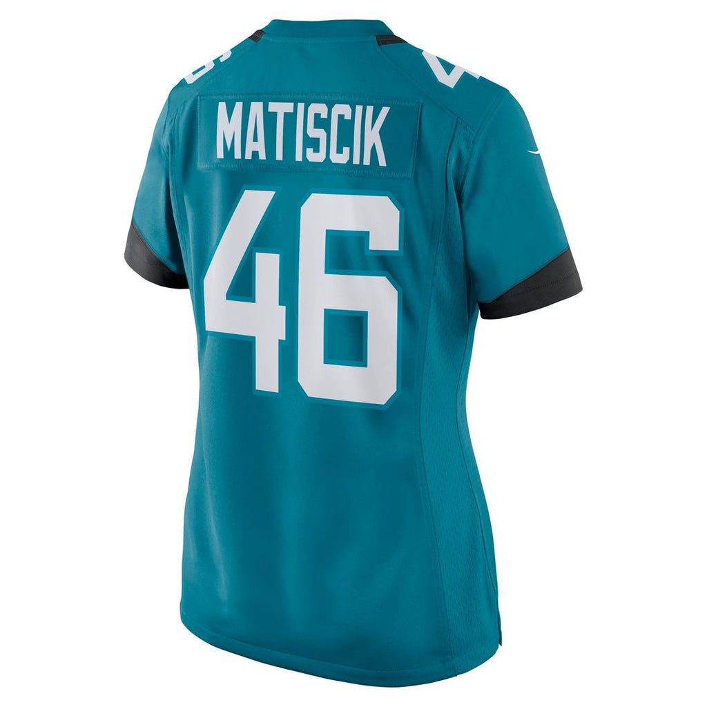 Ross Matiscik Jacksonville Jaguars Nike Women's Game Official Jersey - Teal