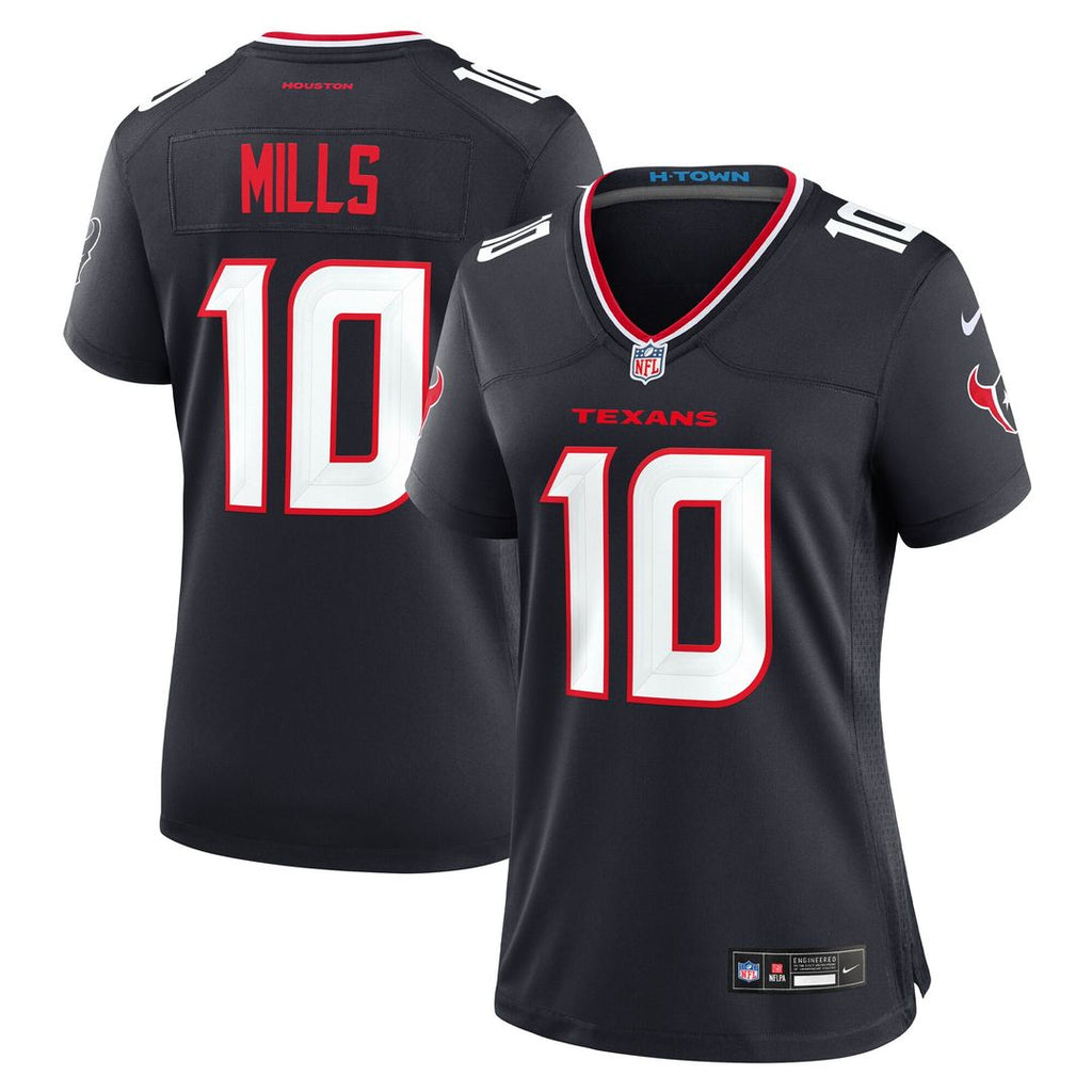 Davis Mills Houston Texans Nike Women's Team Game Official Jersey -  Navy