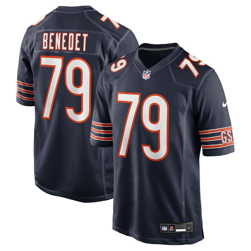 Theo Benedet Chicago Bears Nike Team Game Jersey - Navy