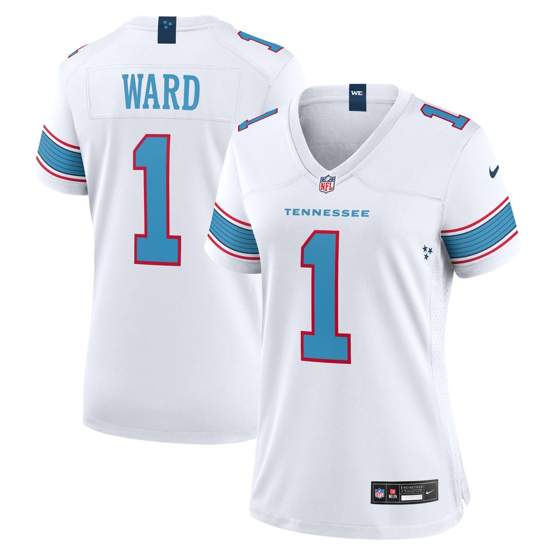 Cameron Ward Tennessee Titans Nike Women's Game Official Jersey - Light Blue