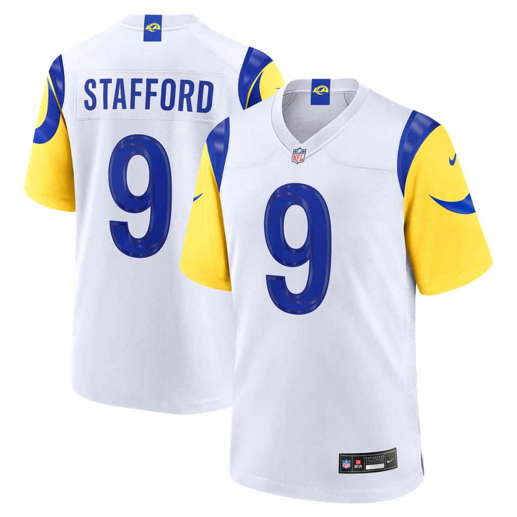 Matthew Stafford Los Angeles Rams Nike White Game Player Official Jersey - White
