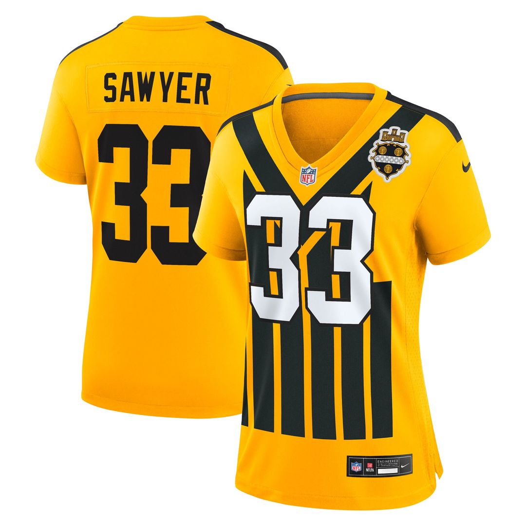 Jack Sawyer Pittsburgh Steelers Nike Women's Alternate Game Official Jersey -  Gold