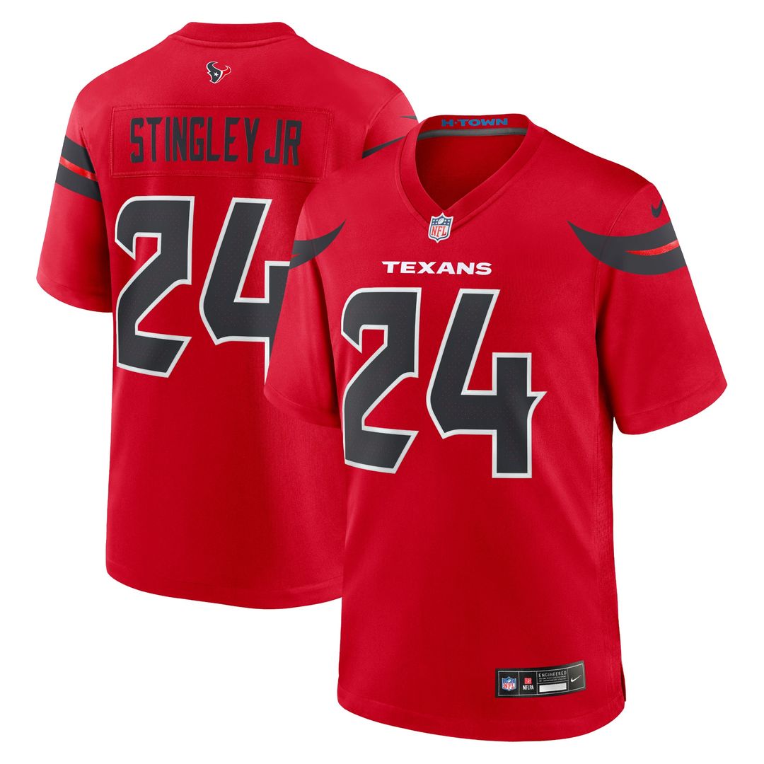 Derek Stingley Jr. Houston Texans Nike Alternate Game Official Jersey - Red