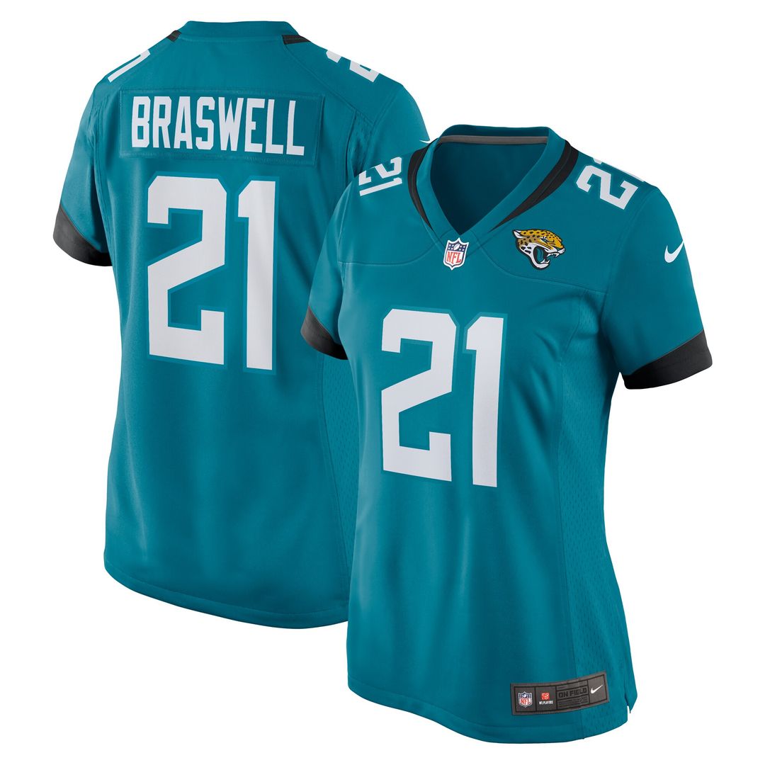 Christian Braswell Jacksonville Jaguars Nike Women's Team Game Official Jersey -  Teal