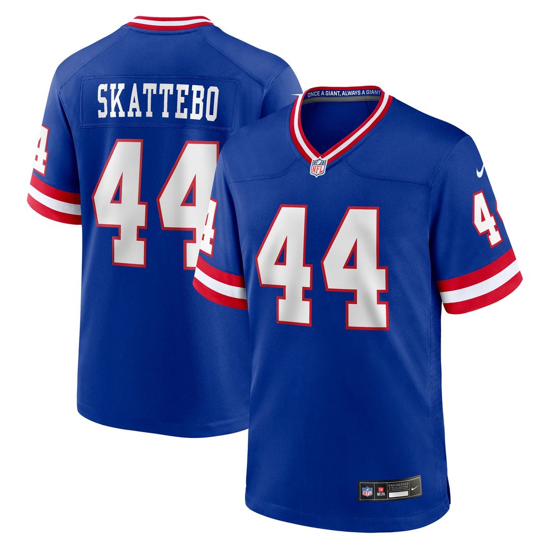 Cam Skattebo New York Giants Nike Alternate 2 Legacy Game Official Jersey - Royal