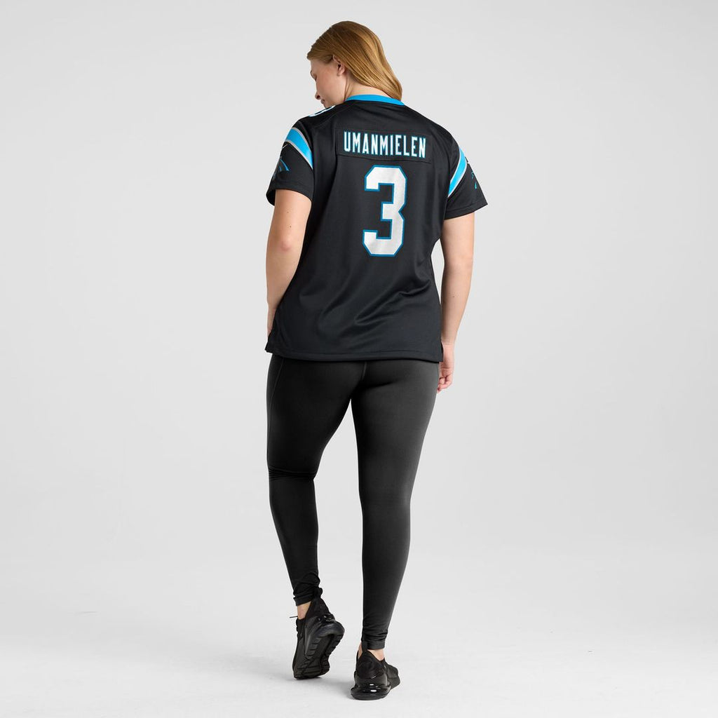 Princely Umanmielen Carolina Panthers Nike Women's Team Game Official Jersey -  Black