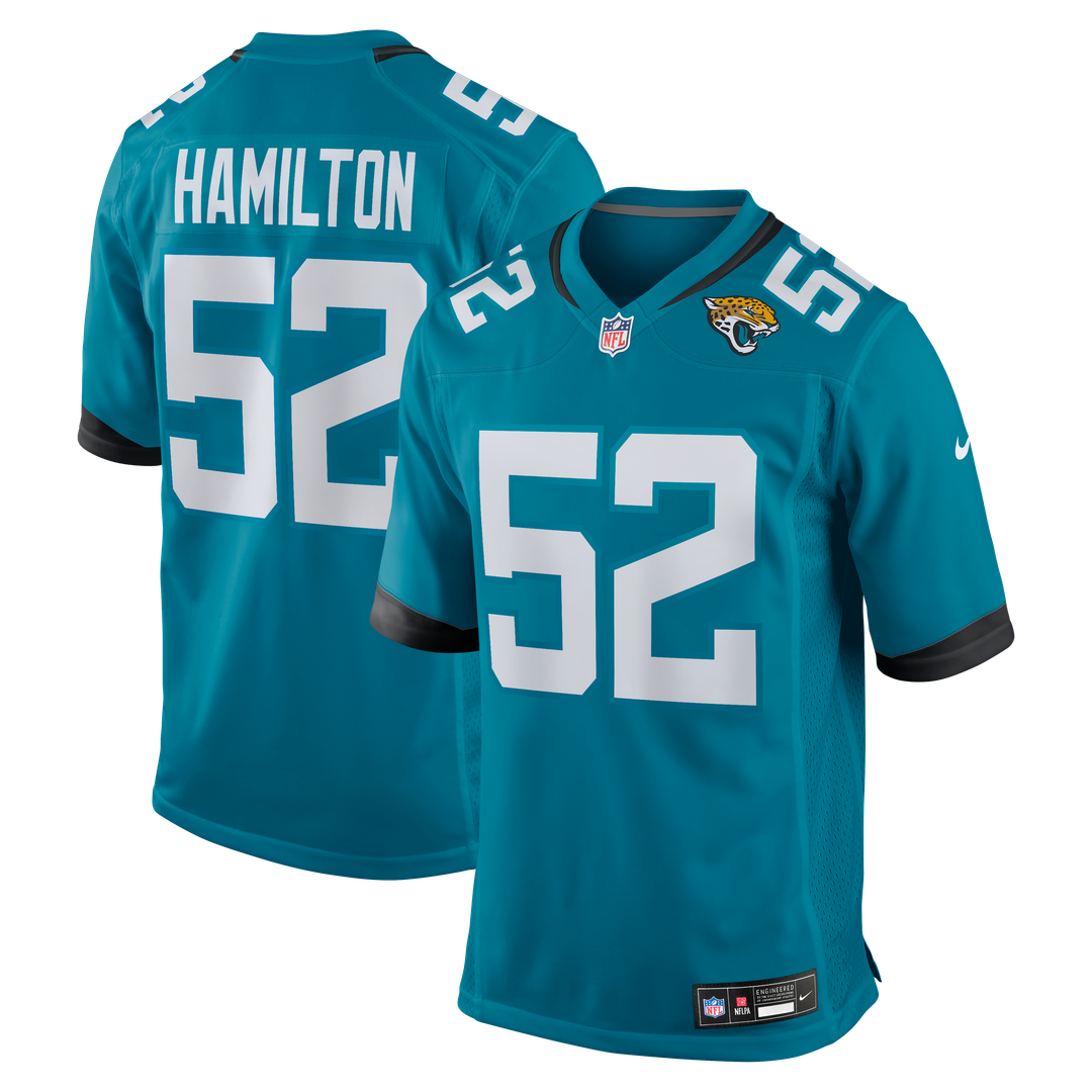 DaVon Hamilton Jacksonville Jaguars Nike Game Official Jersey - Black