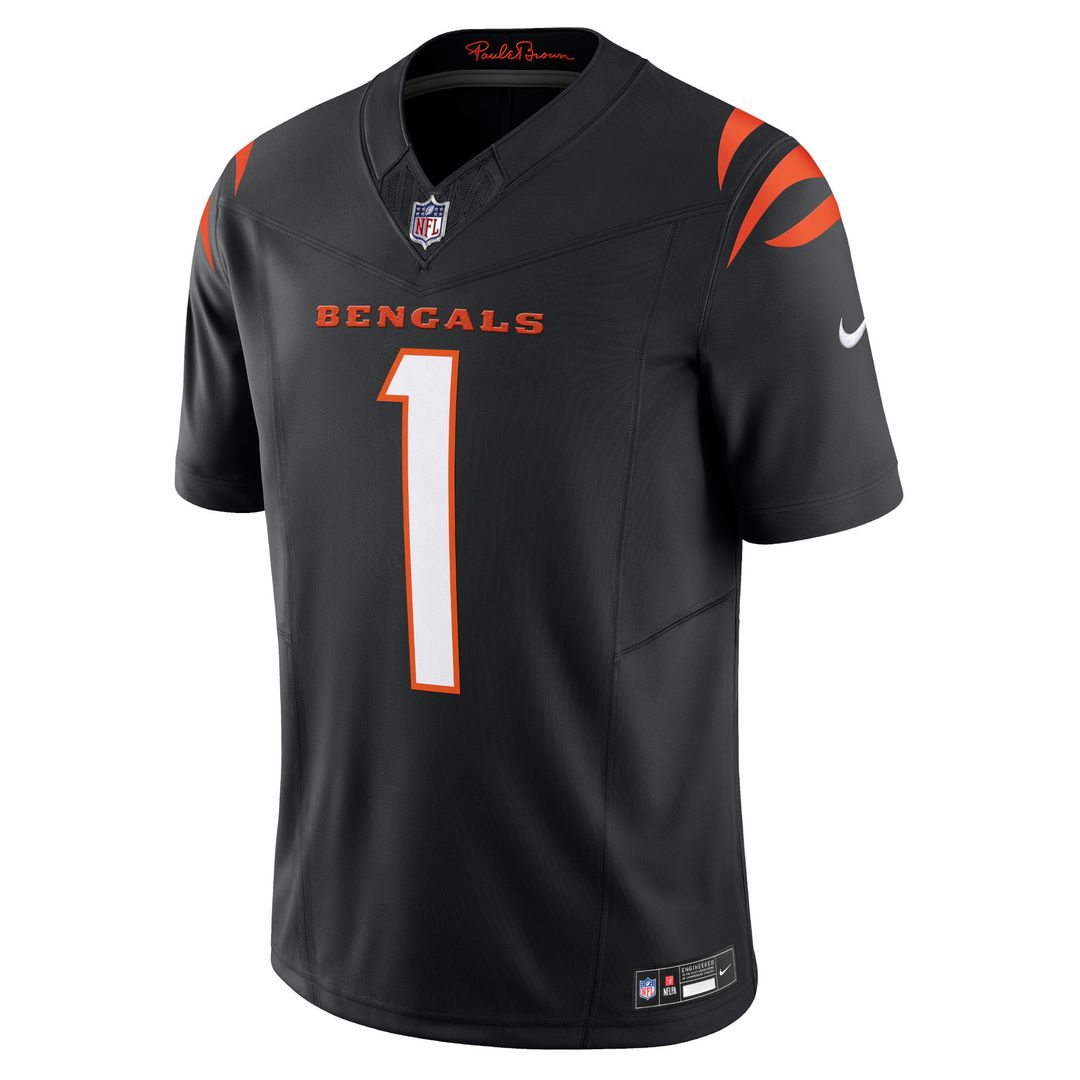 Ja'Marr Chase Cincinnati Bengals Nike Vapor F.U.S.E. Limited Official Jersey - Black