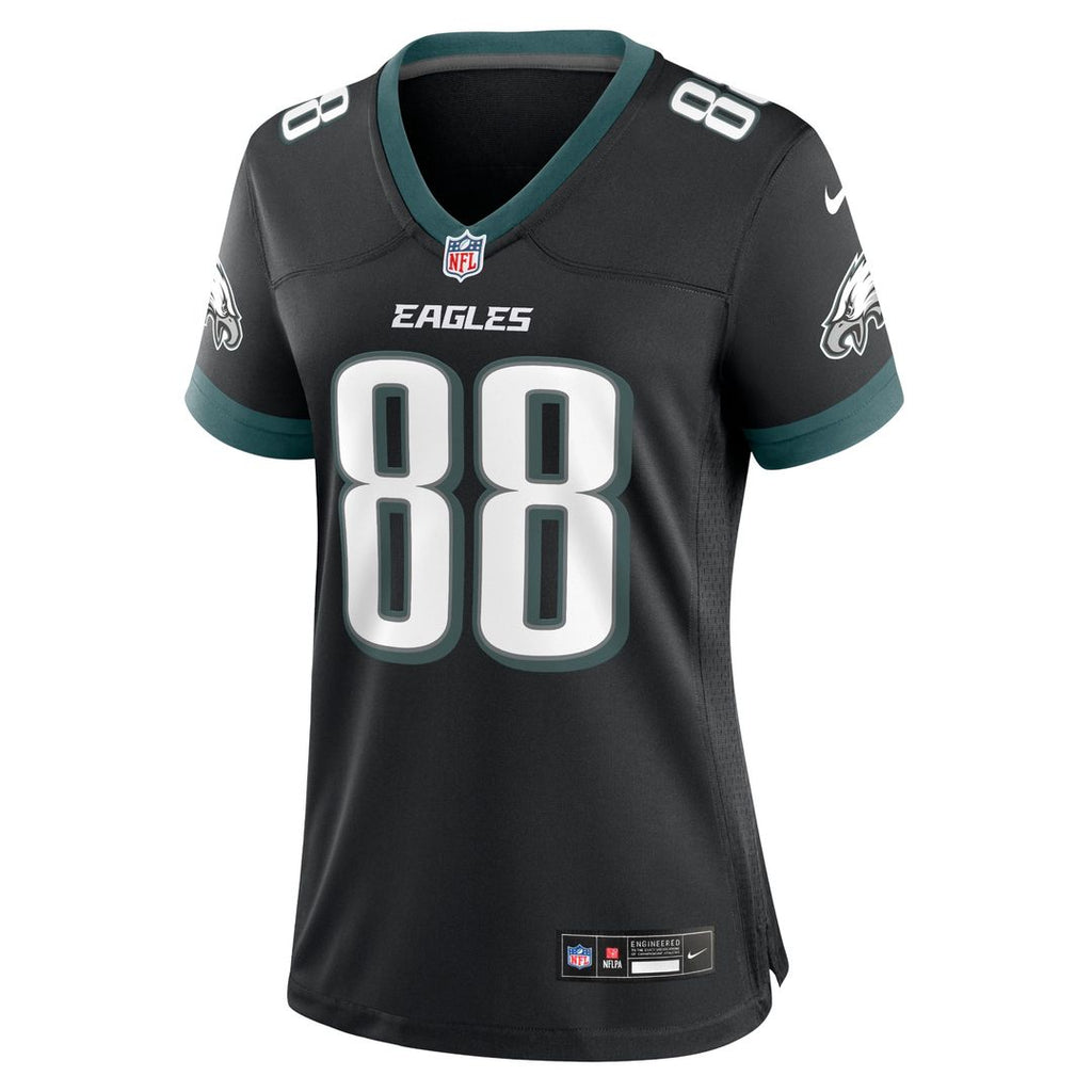 Dallas Goedert Philadelphia Eagles Nike Women's Alternate Game Official Jersey - Black