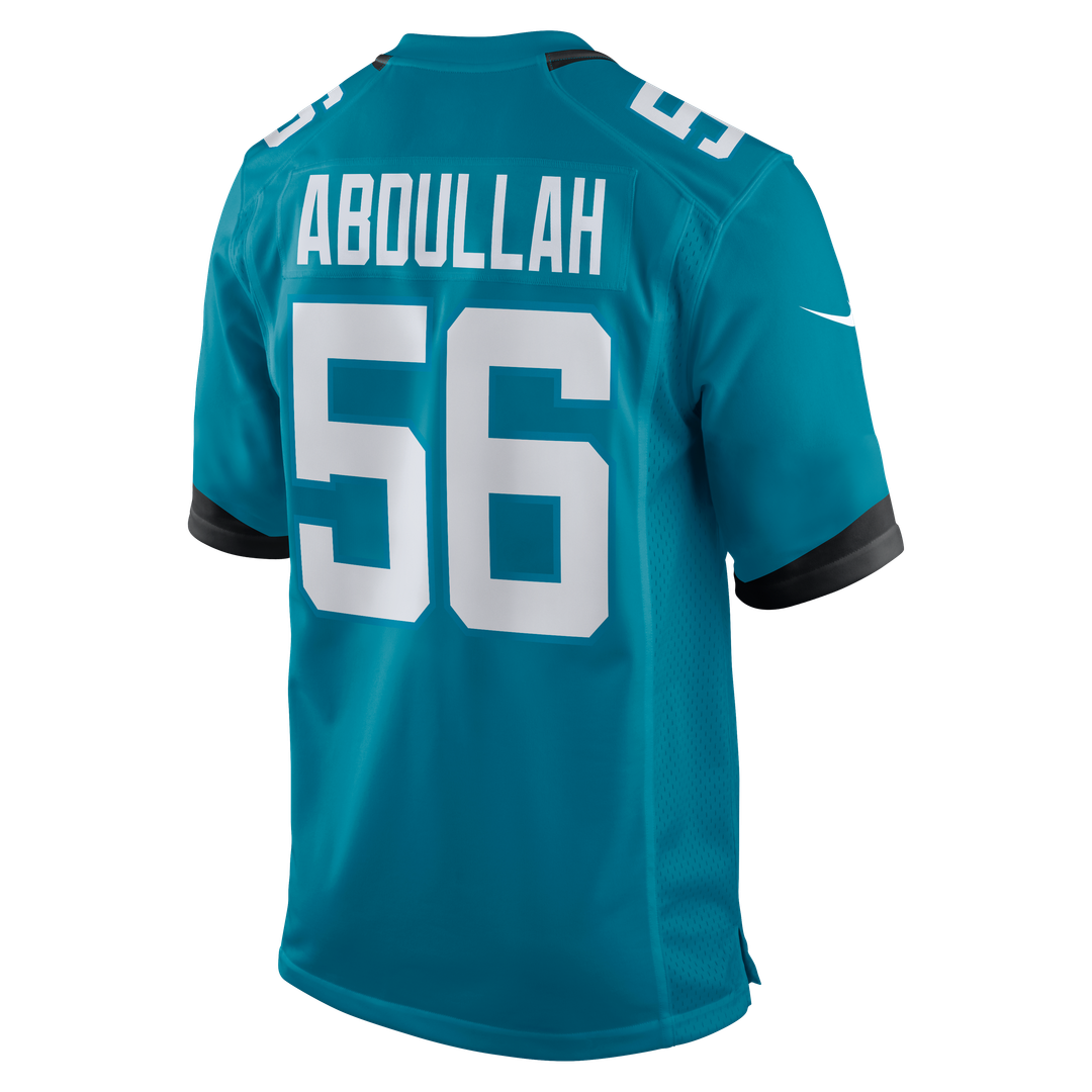 Yasir Abdullah Jacksonville Jaguars Nike Team Game Jersey - Teal
