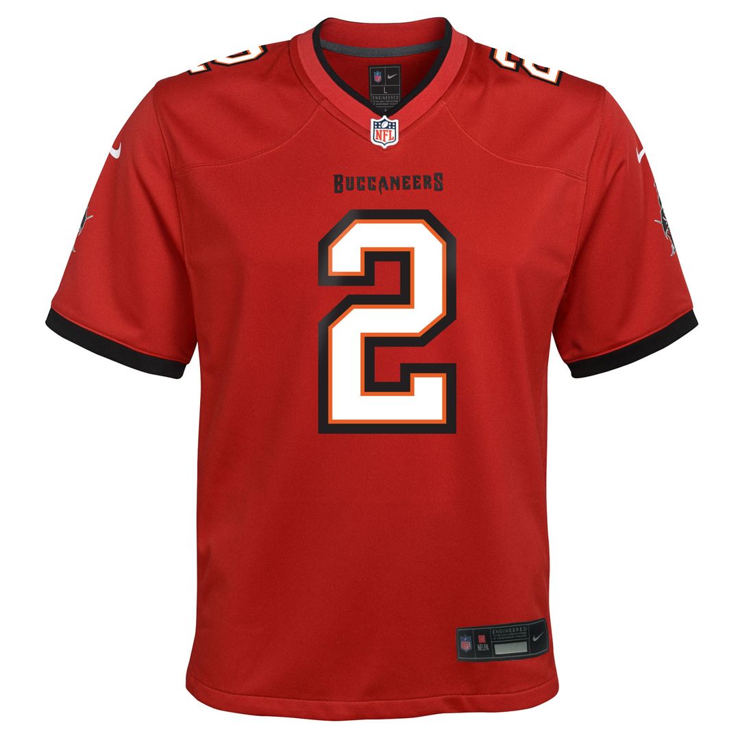 Emeka Egbuka Tampa Bay Buccaneers Nike Youth Team Game Official Jersey - Red