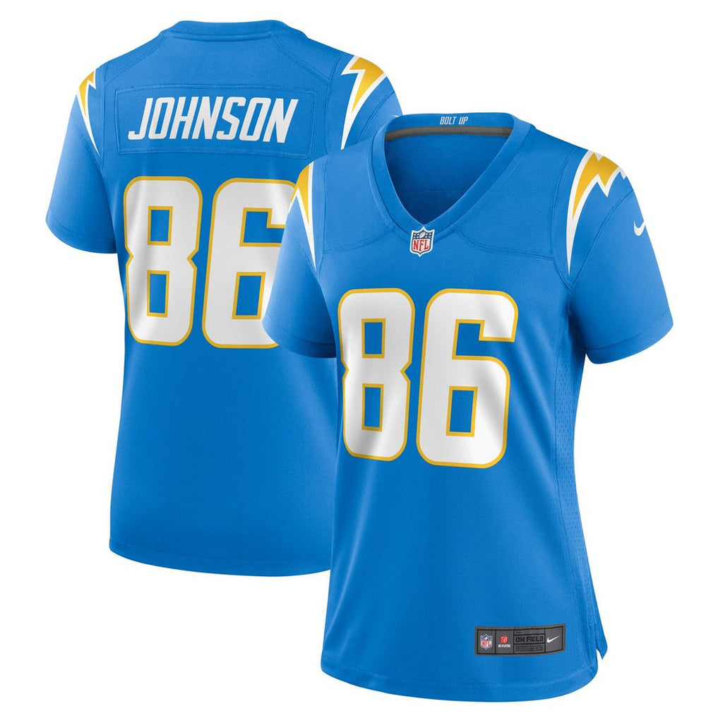 Cornelius Johnson Los Angeles Chargers Nike Women's  Game Official Jersey -  Powder Blue