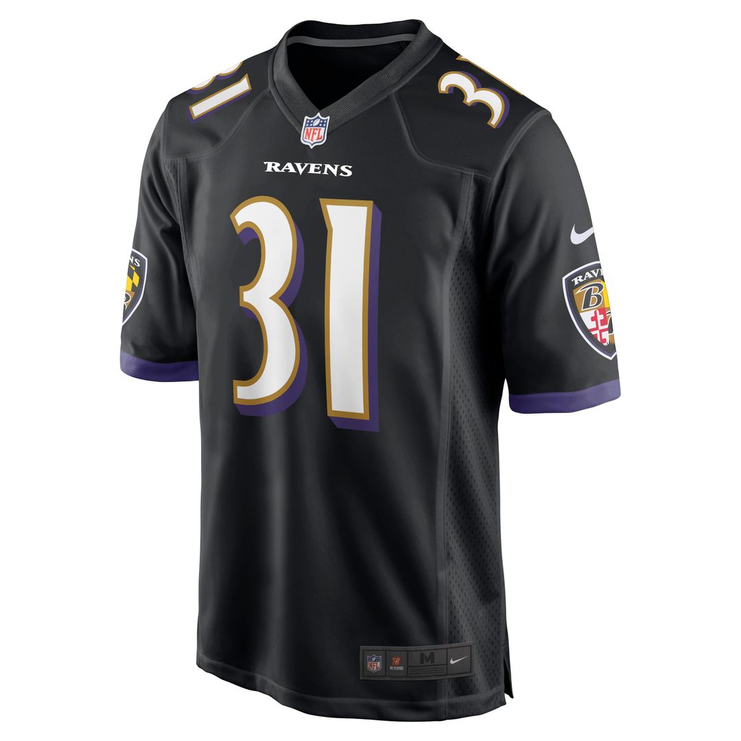 Jamal Lewis Baltimore Ravens Nike Retired Player Alternate Game Official Jersey - Black