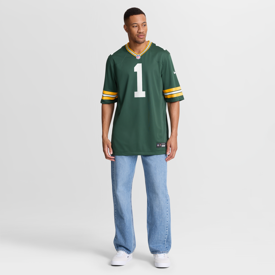 Number 1 Groom Green Bay Packers Nike Game Official Jersey - Green
