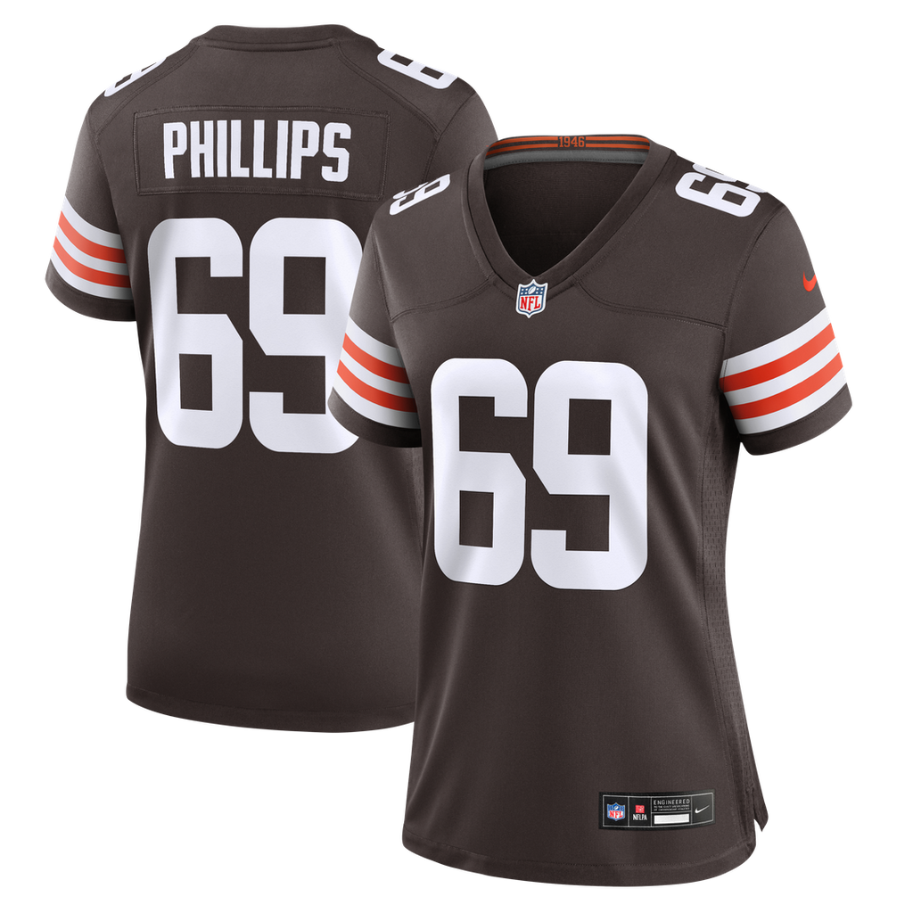 Tyre Phillips Cleveland Browns Nike Women's Team Game Jersey - Brown