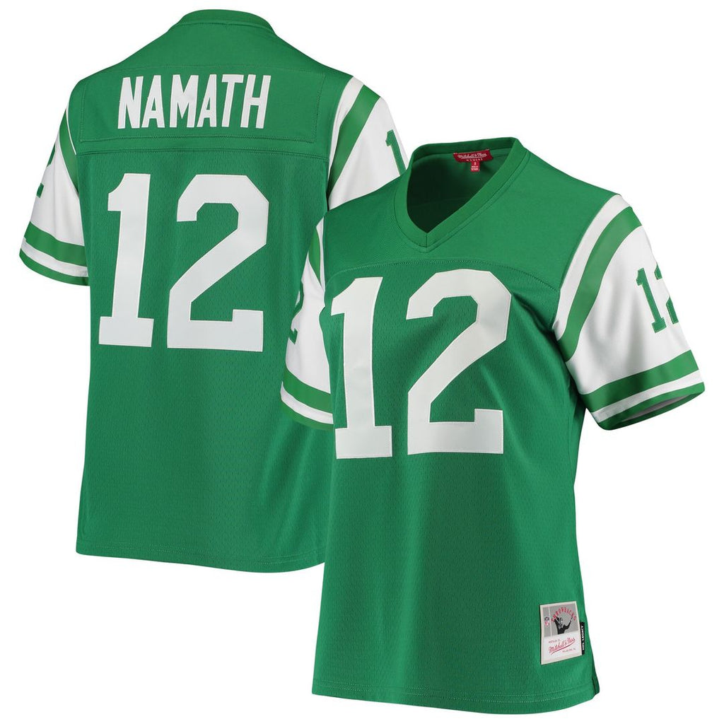 Joe Namath New York Jets Mitchell & Ness Women's 1969 Legacy Replica Official Jersey - Green