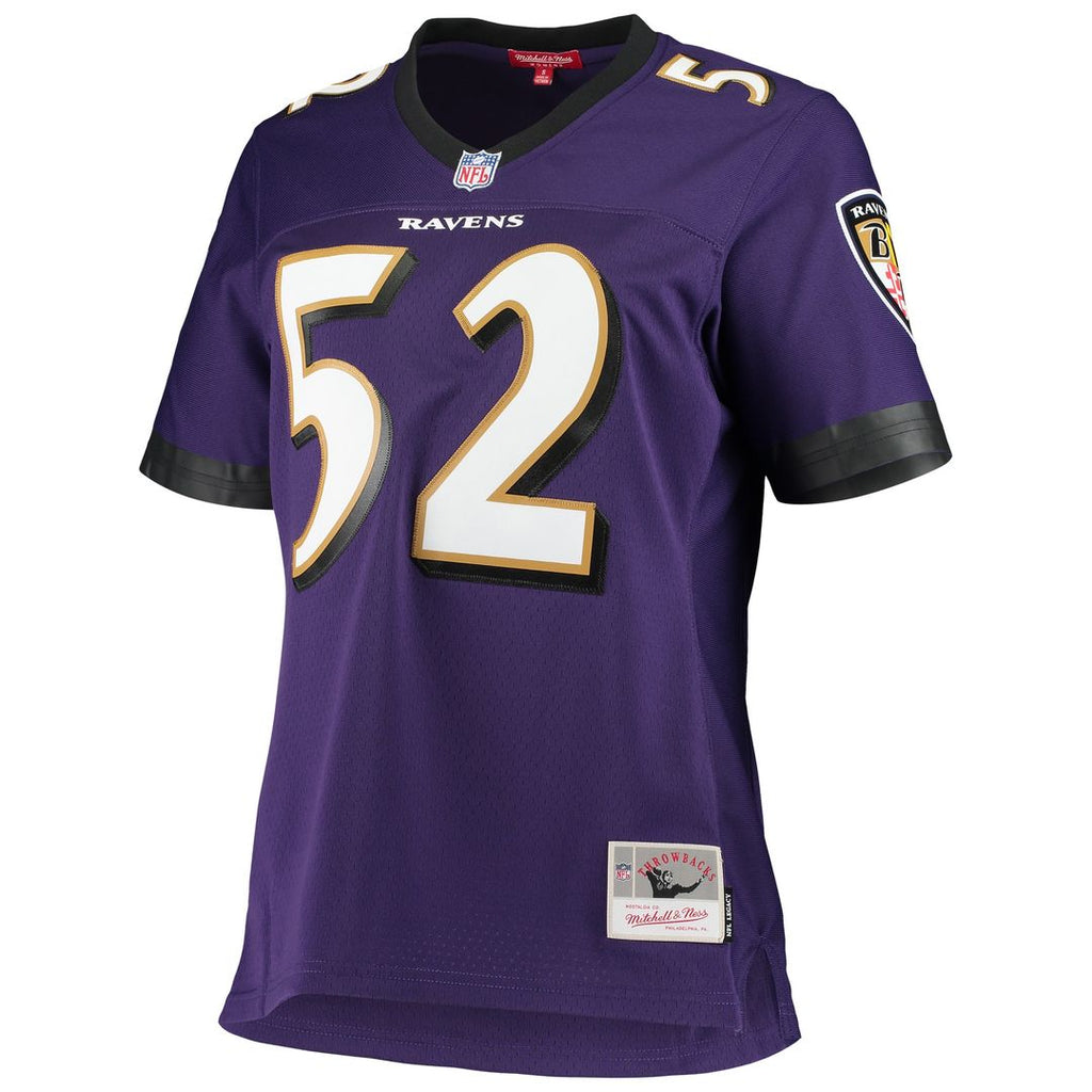 Ray Lewis Baltimore Ravens Mitchell & Ness Women's Legacy Team Replica Jersey - Purple