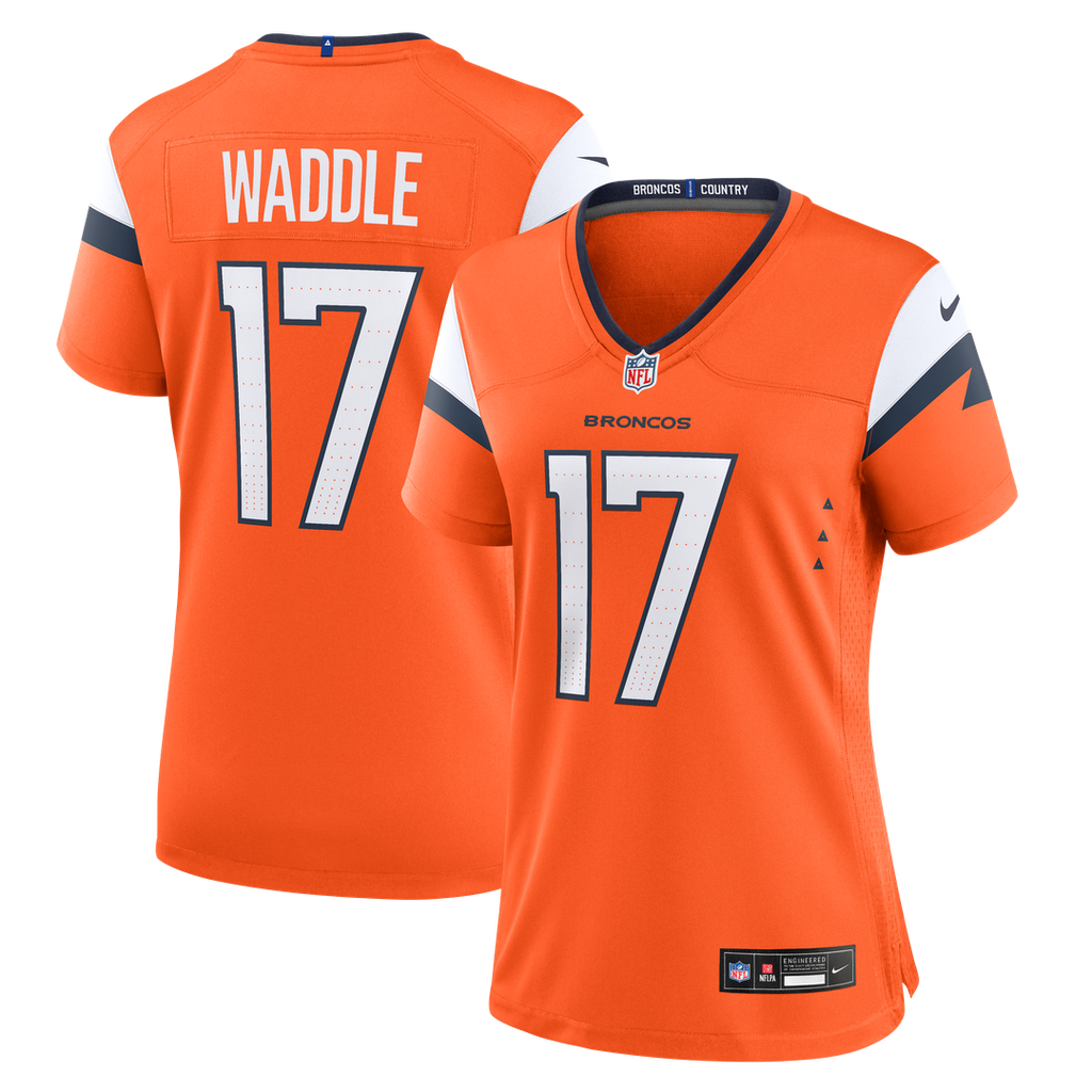 Jaylen Waddle Denver Broncos Nike Women's Game Official Jersey - Orange