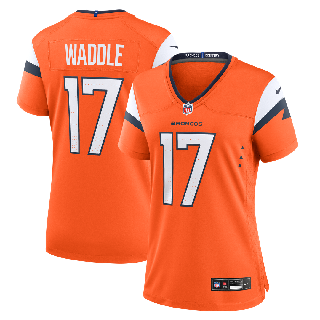 Jaylen Waddle Denver Broncos Nike Women's Game Official Jersey - Orange