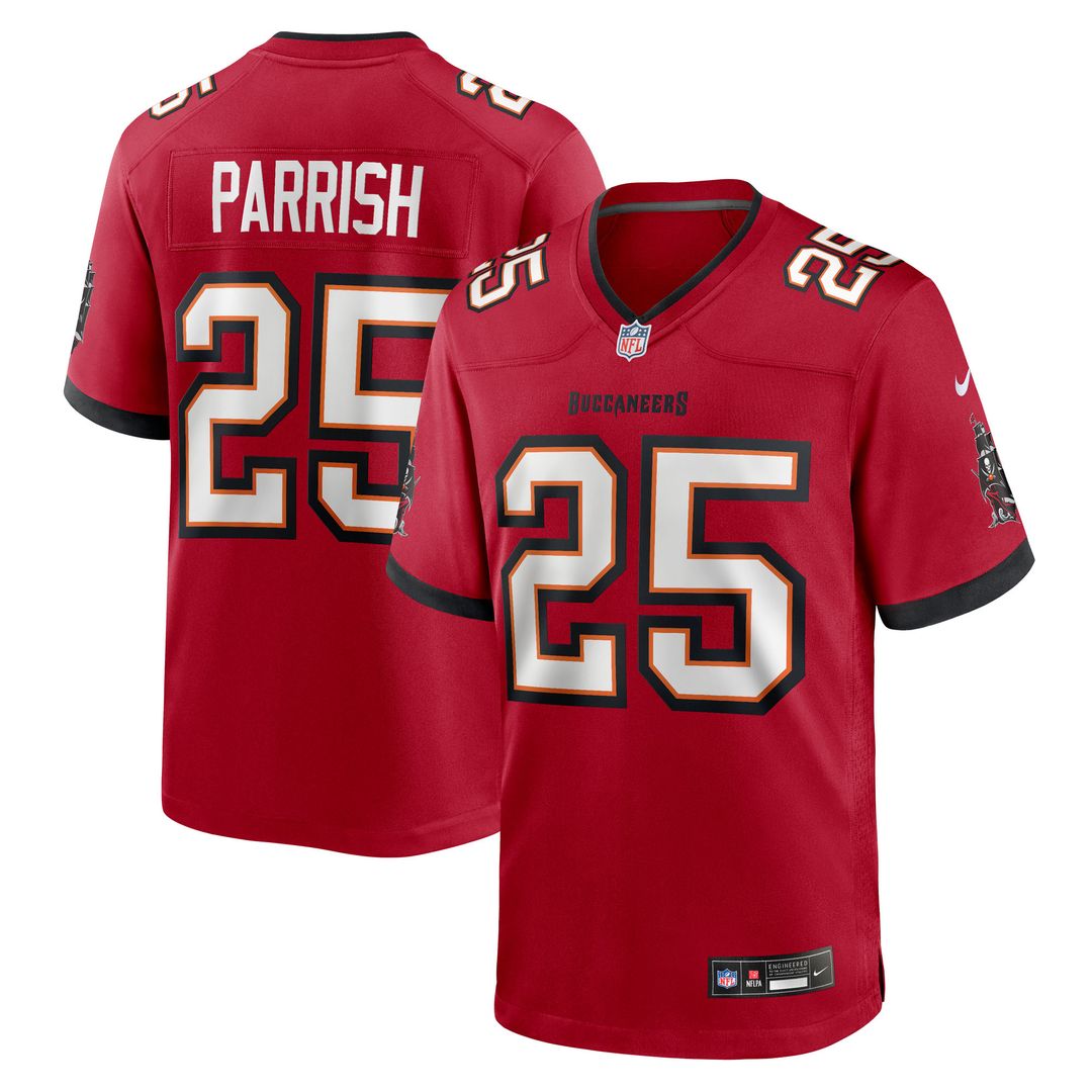 Jacob Parrish Tampa Bay Buccaneers Nike Team Game Official Jersey -  Red
