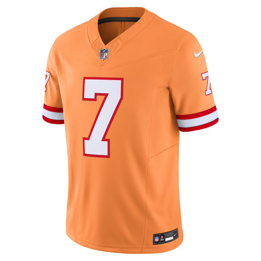 Bucky Irving Tampa Bay Buccaneers Nike Alternate 2 Throwback Vapor F.U.S.E. Limited Official Jersey - Orange