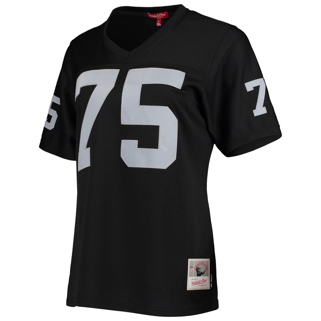 Howie Long Las Vegas Raiders Mitchell & Ness Women's Legacy Player Replica Jersey - Black